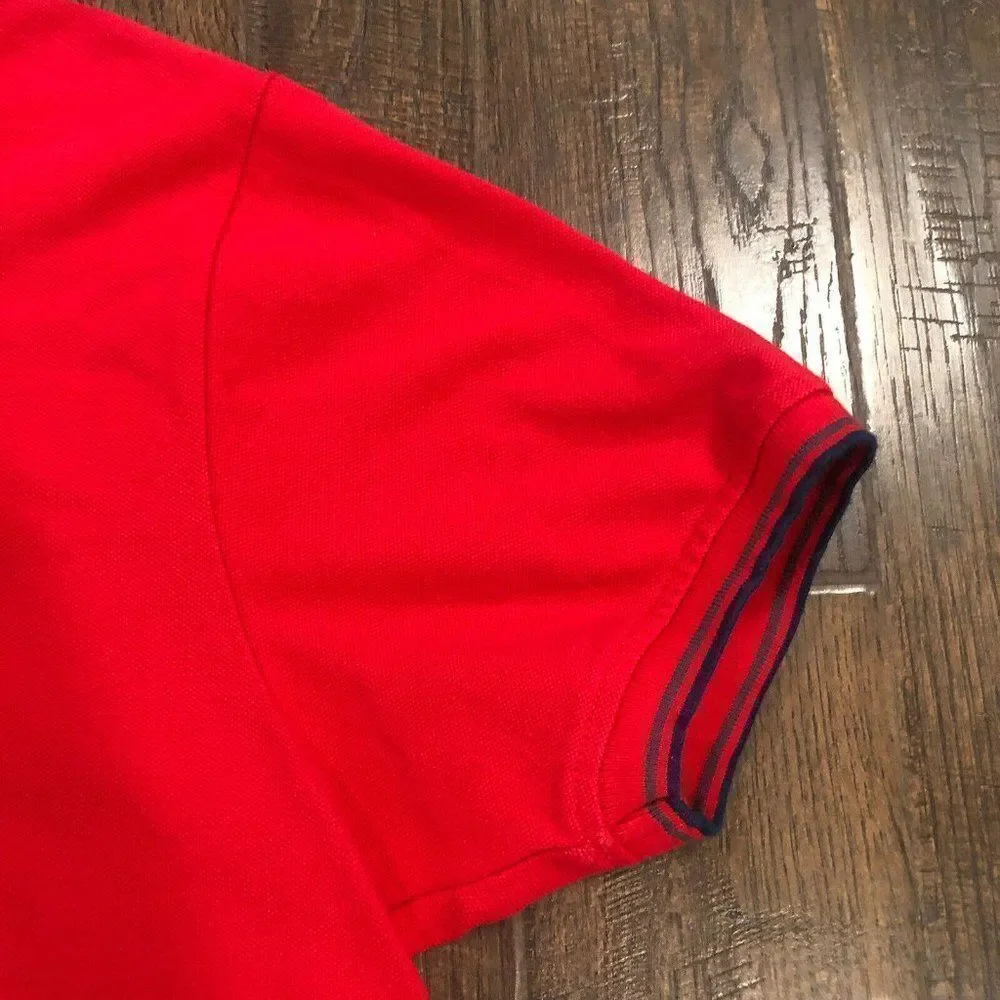 Disneyshopping.com Men’s Large Red Embroidered Mickey Mouse‎ Polo Shirt Don